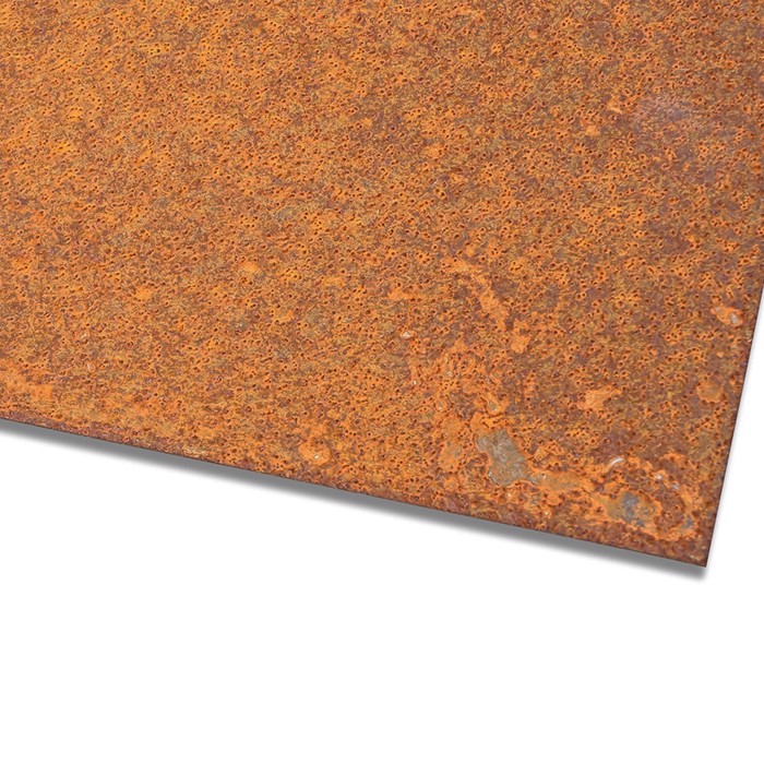 Tôle Acier Corten 40x40cm Épaisseur 2mm - Plaque Décorative Aspect Rouille
