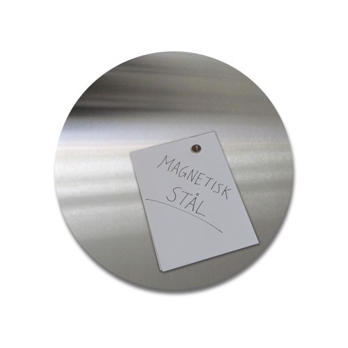Plaque ronde en acier magnétique inoxydable