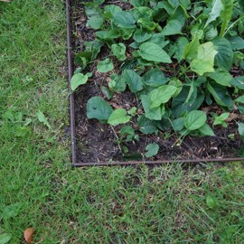 Bordure de jardin en acier corten