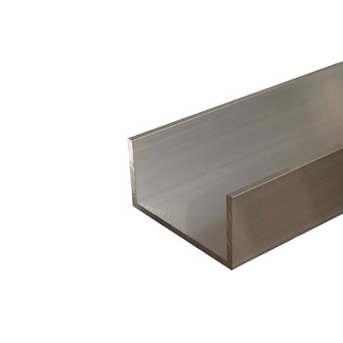 Profil U inégale en aluminium