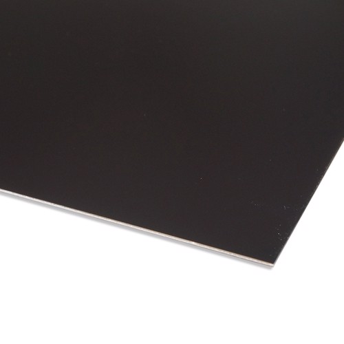 Panneau en aluminium noir